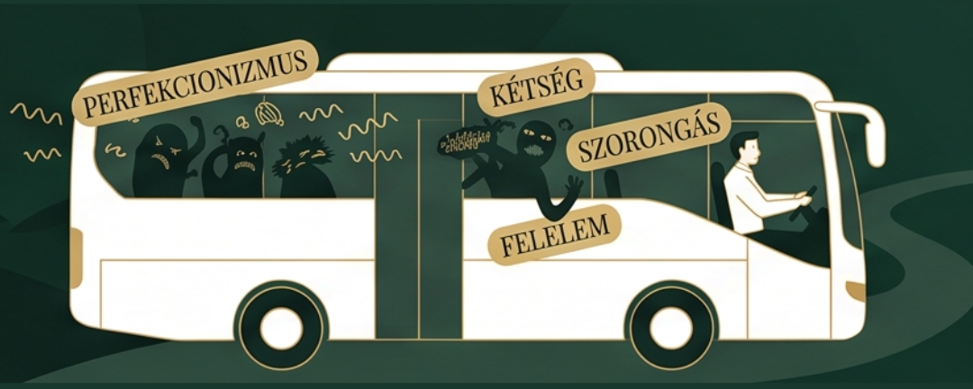 negatív gondolatok és szorongás mint hangos utasok a buszon act terápia
